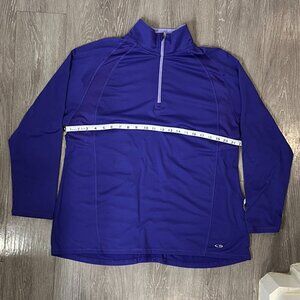 💜 Champion Duo Dry Purple Quarter-Zip Pullover – XXL